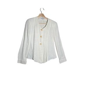 Giorgio Armani Le Collezioni White Viscose Blouse Top Italy‎ Size 38 US 4